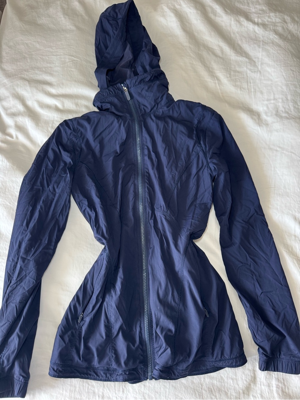 Lululemon athletica Navy Lightweight Hoodie Windbreaker Zip Jacket